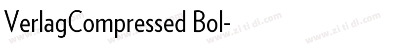 VerlagCompressed Bol字体转换